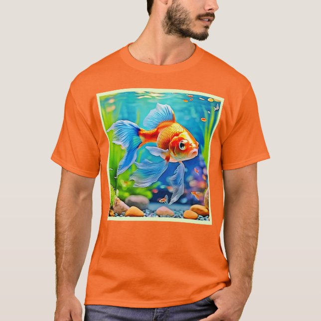 Colorful Tank Goldfish Design (Front)