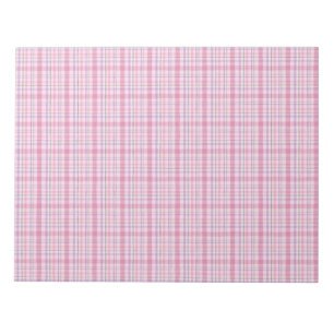 Colorful Tartan Christmas Card Envelope Liner Notepad