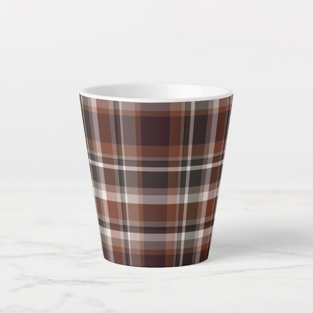 Colorful Tartan    Latte Mug (Front)