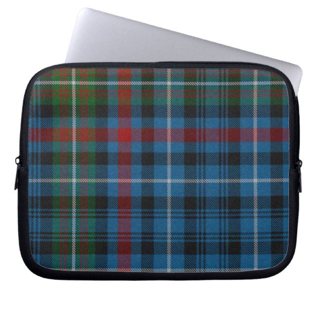 Colorful Tartan Plaid Laptop Cover (Front)