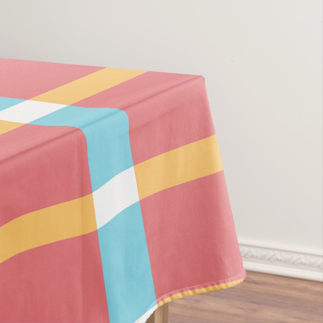 Colorful Tartan Plaid Pattern Tablecloth (In Situ)