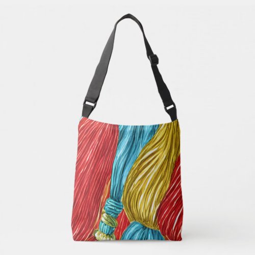 Colorful Tassels Crossbody Bag
