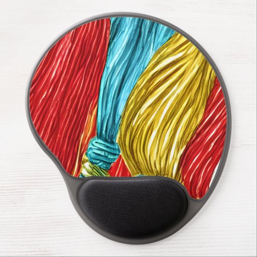 Colorful Tassels Gel Mouse Pad