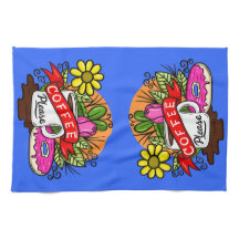 Colorful Tattoo Coffee and Donut