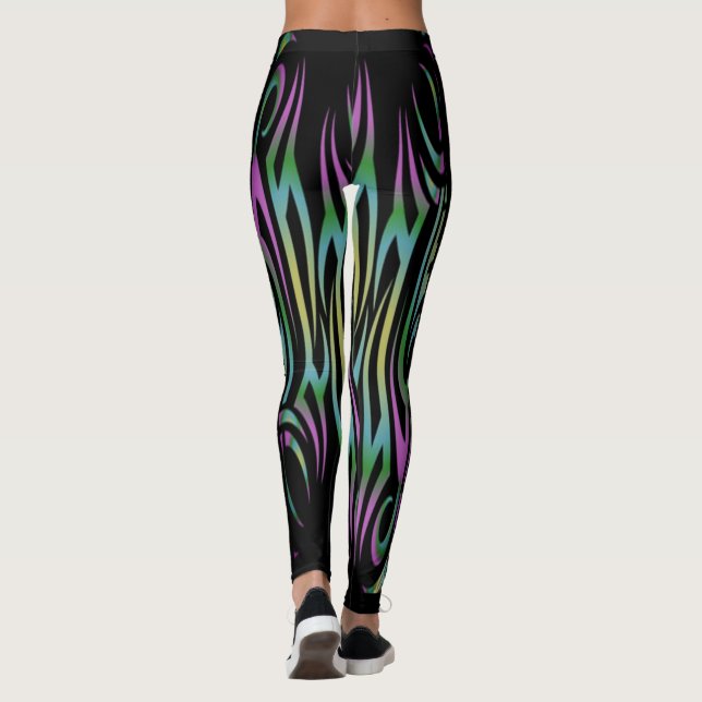 Colorful Tattoo Leggings (Back)