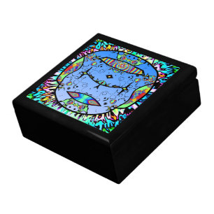 Colorful tattooed skull v0 gift box