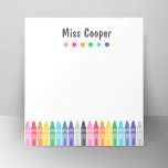 Colorful Teacher Appreciation Notepad<br><div class="desc">A fun bright notepad,  perfect for preschool or kindergarten teacher gifts.</div>