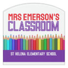 Colorful Teachers Classroom Welcome Door