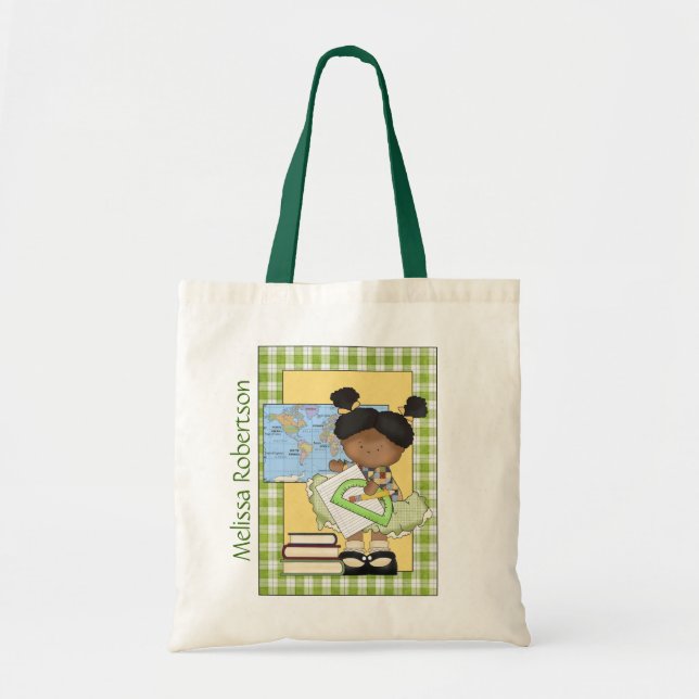 Colorful Teacher's Custom Tote Bag (Front)