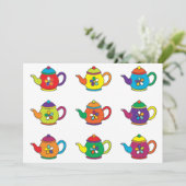 COLORFUL TEAPOTS (Standing Front)