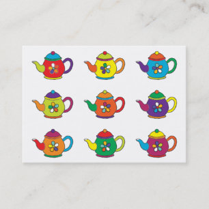 COLORFUL TEAPOTS BUSINESS CARD
