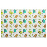 Colorful Teardrop Camper Caravan Fabric