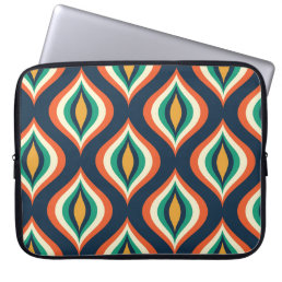 Colorful Teardrops Modern Geometric Pattern Laptop Sleeve