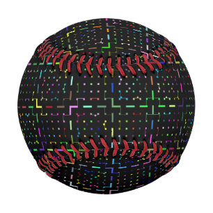 Colorful tech coding electronics pattern baseball
