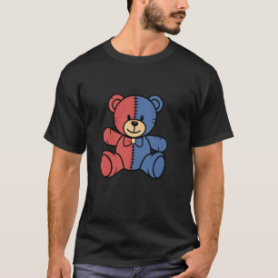 Colorful Teddy Bear Design Gift for Adults Men Wom T-Shirt