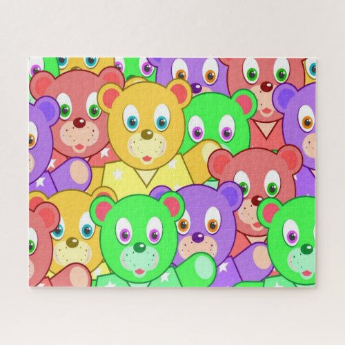 Colorful Teddy Bear Puzzles for Children