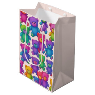 Colorful Teddy Bears Gift Bag