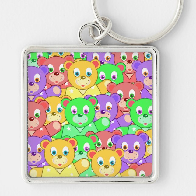 COLORFUL TEDDY BEARS KEYCHAIN (Front)