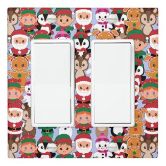 Colorful Teddy Christmas with Many Professions 
