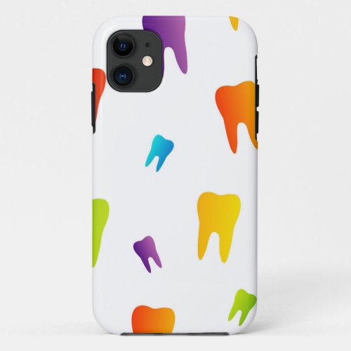 Colorful teeth iPhone 11 case