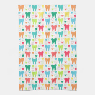 Colorful Teeth Pattern Kitchen Towel