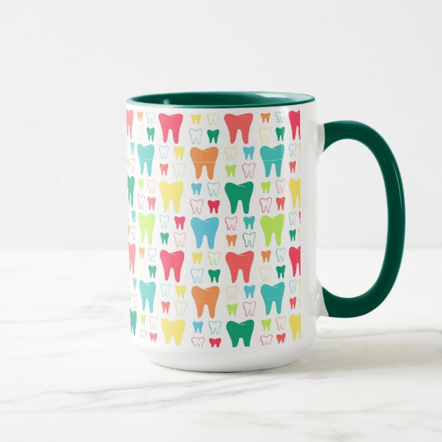 Colorful Teeth Pattern Mug (Right)