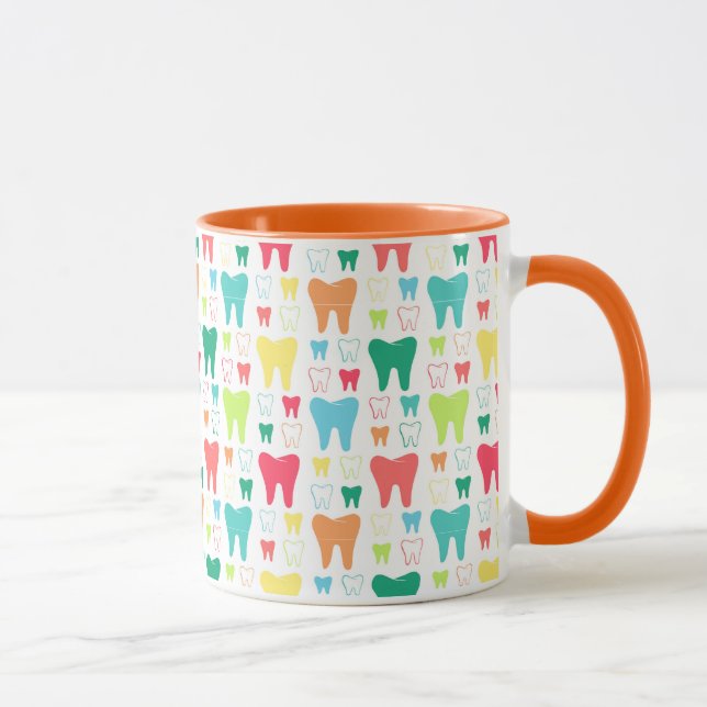 Colorful Teeth Pattern Mug (Right)