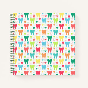 Colorful Teeth Pattern Notebook