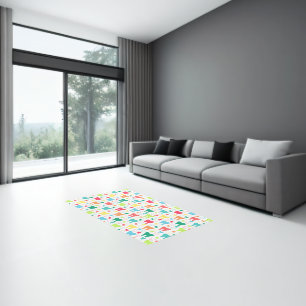 Colorful Teeth Pattern Rug