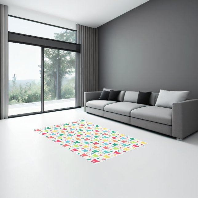 Colorful Teeth Pattern Rug (Insitu (Indoor 3))