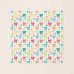 Colorful Teeth Pattern Scarf<br><div class="desc">This design features a colorful pattern of a rainbow of teeth.</div>