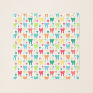 Colorful Teeth Pattern Scarf