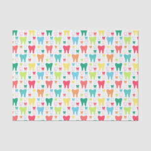 Colorful Teeth Pattern Tissue Paper