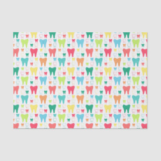 Colorful Teeth Pattern Tissue Paper