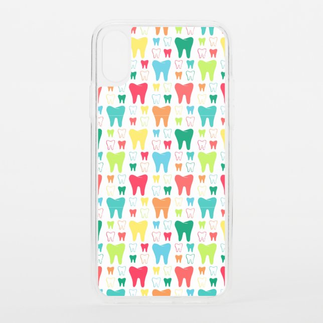 Colorful Teeth Pattern Uncommon iPhone Case (Back)
