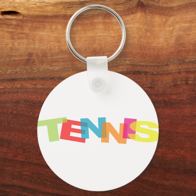Colorful tennis keychain gift (Front)