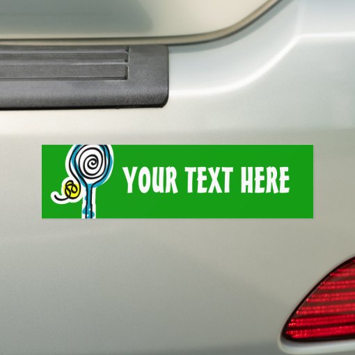 Colorful Tennis Spiral Rope Bumper Sticker | Zazzle