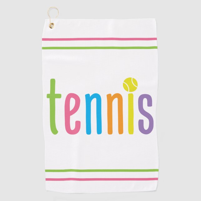 Colorful Tennis Towel (Front)