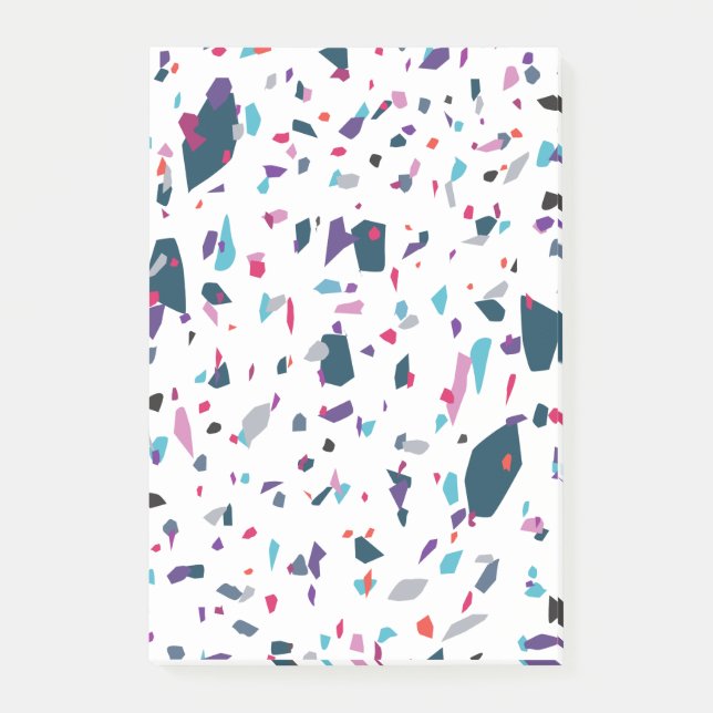 Colorful Terrazzo Joy Post-it Notes (Front)