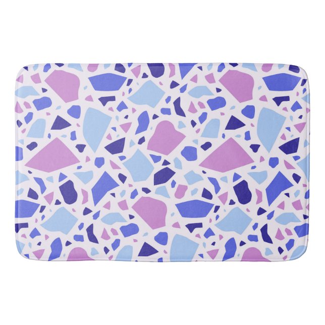 Colorful Terrazzo Pattern Bath Mat (Front)