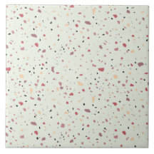 Colorful terrazzo pattern ceramic tile
