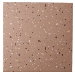 Colorful terrazzo pattern ceramic tile