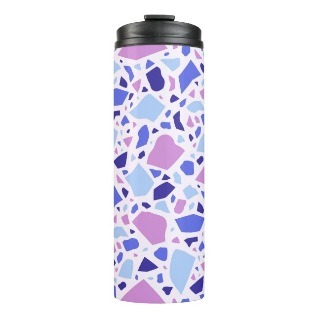 Colorful Terrazzo Pattern Thermal Tumbler (Front)