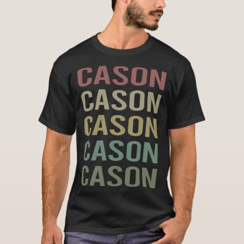 Colorful Text Art _ Cason Name T_Shirt