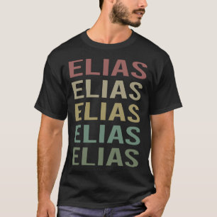 Colorful Text Art - Elias Name T-Shirt