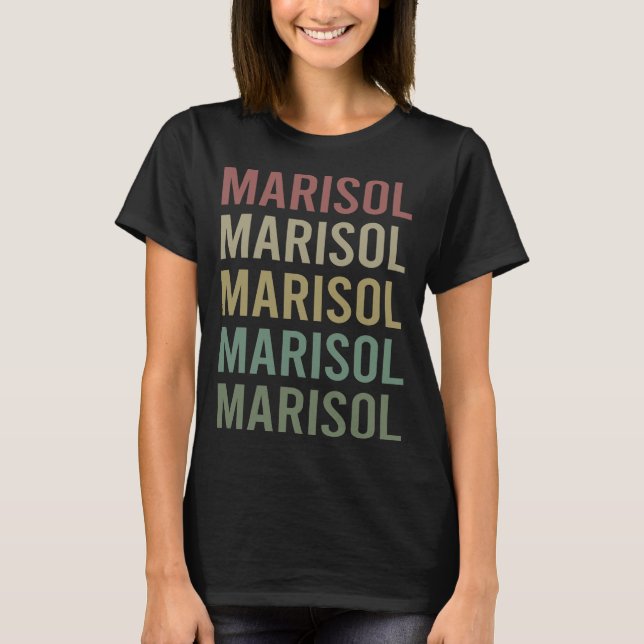 Colorful Text Art - Marisol Name T-Shirt (Front)