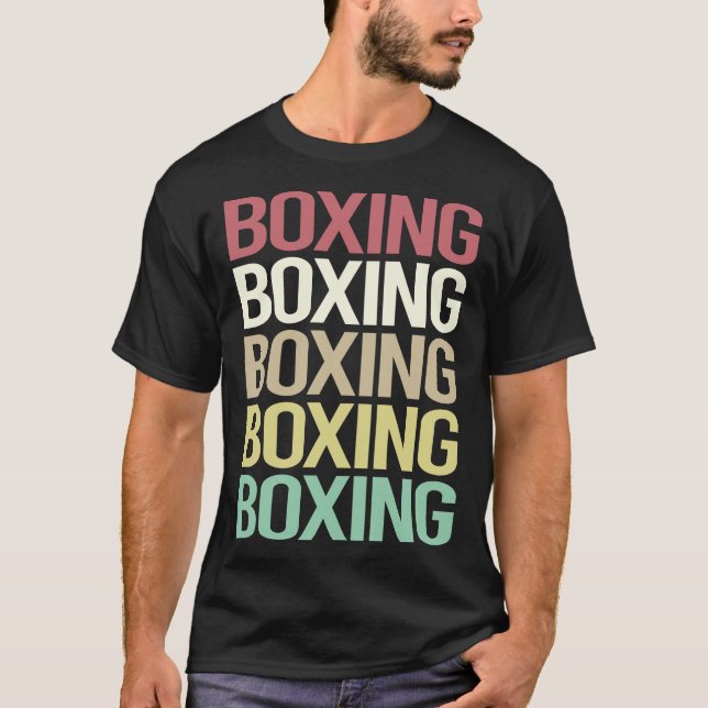 Colorful Text Boxing T-Shirt (Front)
