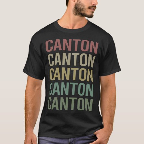 Colorful Text Canton T_Shirt