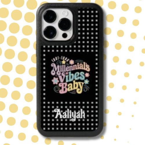 Colorful Text Effects Millennials Vibes Baby  OtterBox iPhone 14 Pro Max Case