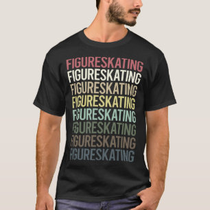 Colorful Text Figure Skating T-Shirt